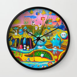 Kawaii Worlds Wall Clock