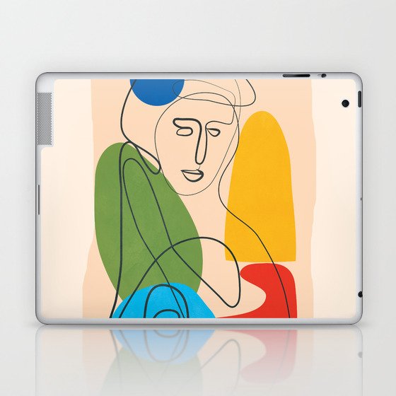 Abstract Line Figure 1 Laptop & iPad Skin