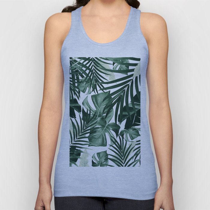 Tropical Jungle Leaves Pattern #4 #tropical #decor #art #society6 Tank Top