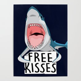 Free kisses (shark version) Poster