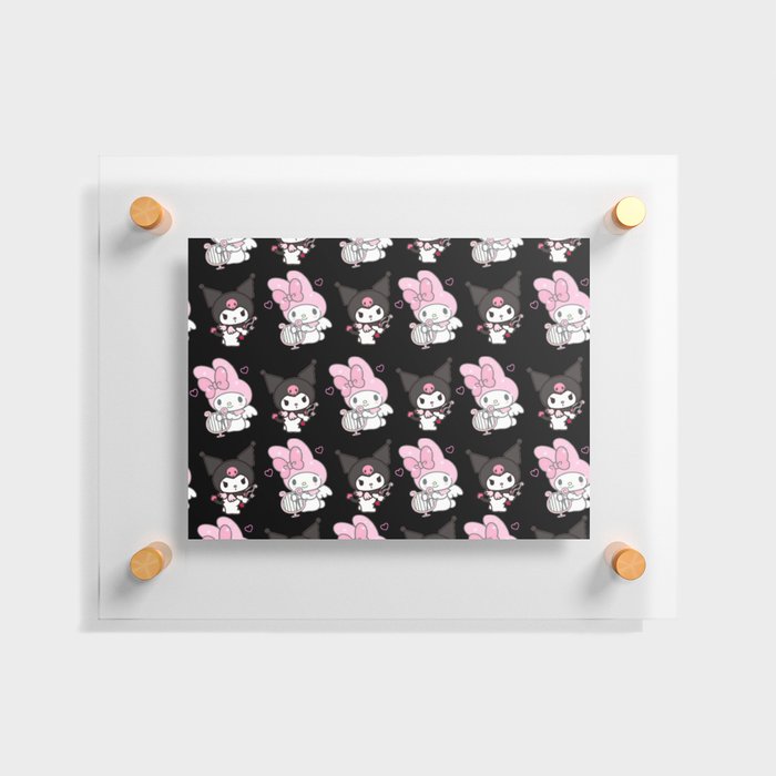 Kuromi and My Melody Floating Acrylic Print