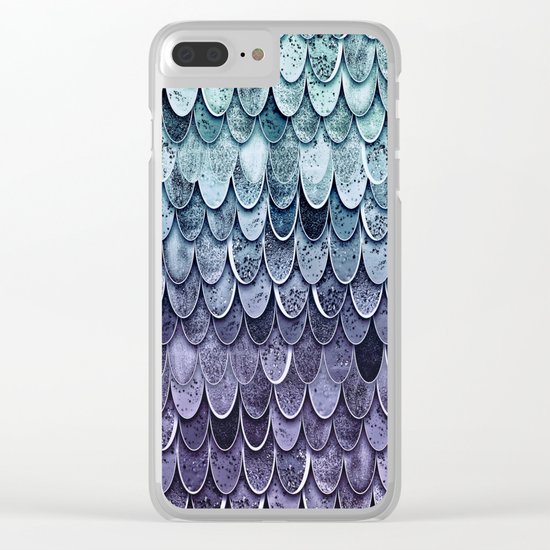 MAGIC MERMAID - MYSTIC TEAL-PURPLE Clear iPhone Case