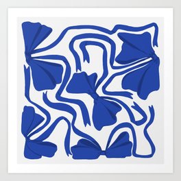 Matisse Blue Bows Art Print