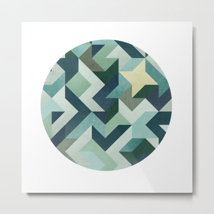 Circle Geometry Metal Print