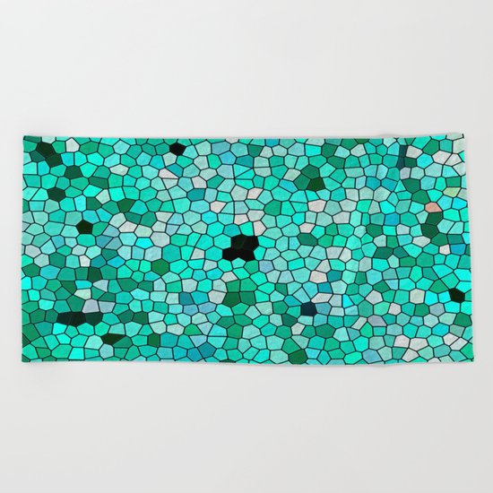 HARMONY IN TURQUOISE Beach Towel