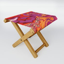 RED ABSTRACT BACKGROUND Folding Stool
