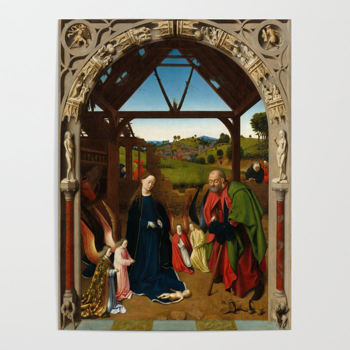 The Nativity, 1450 by Petrus Christus Poster