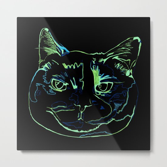 Torti Cat Metal Print