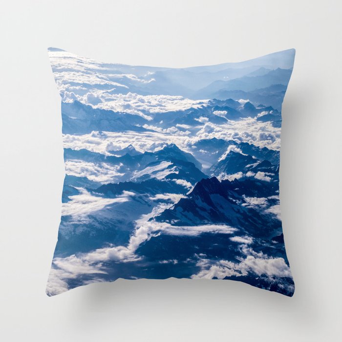 Misty Mountains Below Throw Pillow Misty Mountains Below Throw Pillow