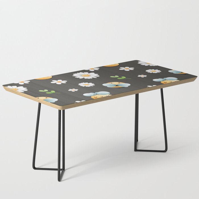 Buzzy Bees In Black Coffee Table
