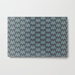Soft Aqua Blue Purple Tessellation Line Pattern 18 2021 Color of the Year Aegean Teal Tulsa Twilight Metal Print | Simple, Pattern, Lined, Turquoise, Patterns, Minimal, Tiling, Forms, Color Of The Year, Abstract 