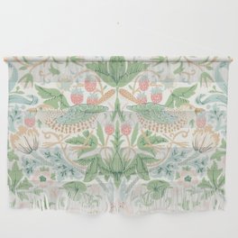 William Morris Strawberry Thief Cochineal Willow Wall Hanging