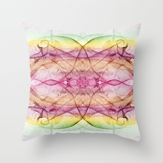 Smoke Art 35 Throw Pillow