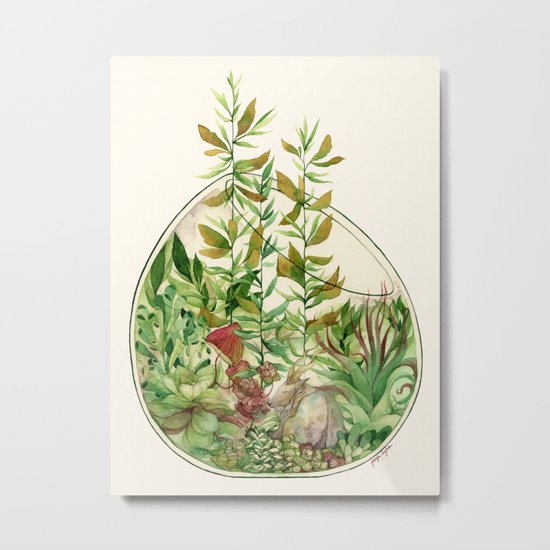 Terrarium Metal Print