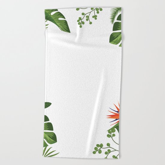 Nature flower 4 Beach Towel