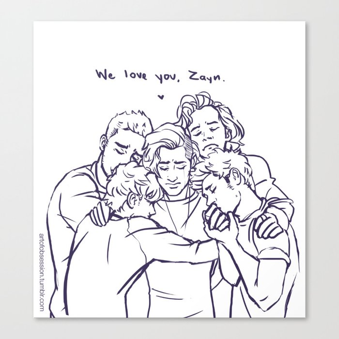 We Love You, Zayn- OT5 Canvas Print