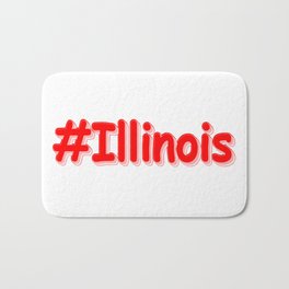 "#Illinois " Cute Design. Buy Now Bath Mat