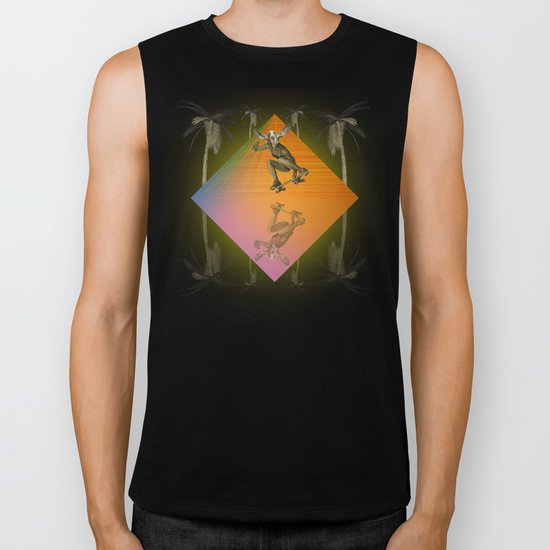 SKATEBOARDING FROM SUNRISE TO SUNSET Biker Tank