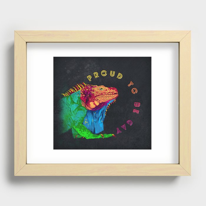 Proud to be Gay Recessed Framed Print