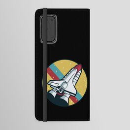 Space Shuttle Rocket Spaceship Astronaut Android Wallet Case