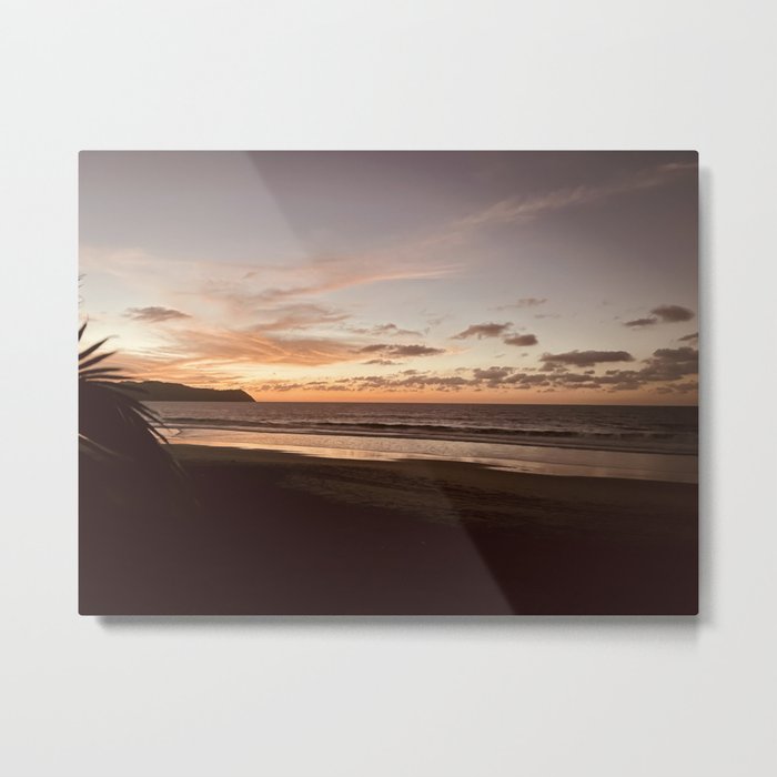 Golden Hour Sunset on the Beach by ValerieAmber @valerieamberch Metal Print