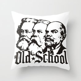 Old School Communism Throw Pillow
