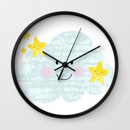 Kawaii Twinkle Little Star Wall Clock
