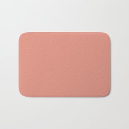 Peachy Pink Solid Color Pairs 2022 Spring / Summer Trending Hue Pantone Coral Haze 16-1329 Bath Mat | Colors, Peach, Orange Pink, 2022, Light, Background, Solids, Graphicdesign, 2022 Color, Solid 