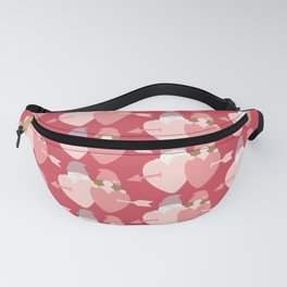 Cute Valentines Day Heart Gnome Lover Fanny Pack