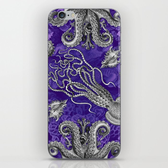 The Kraken (Purple, Square, Alt) iPhone Skin