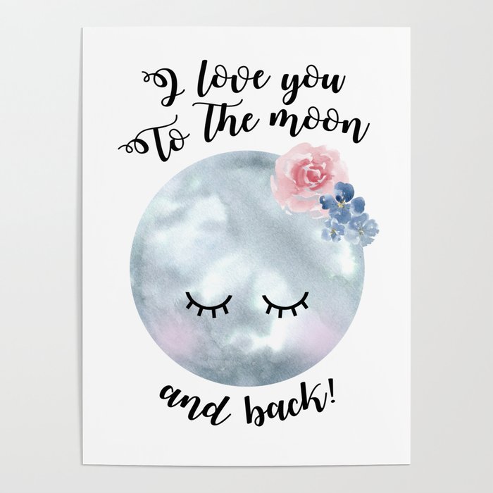 I love you to the moon and back Poster