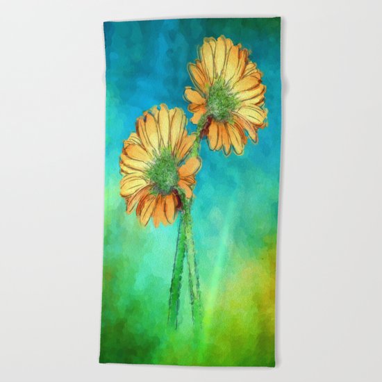 Flower 2 Beach Towel