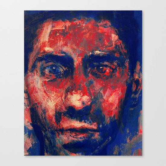 Face in Saturated Color's 4 Canvas Print