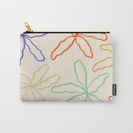Party Carry-All Pouch | Minimalist, Drawing, Abstract, Leaf, Minimal, Pattern, Plant, Digital 