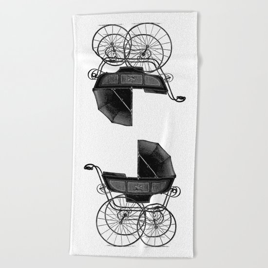 Baby carriage Beach Towel
