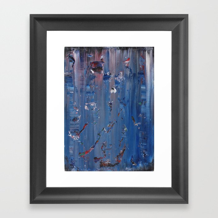 Abstract Blue/Purple Framed Art Print