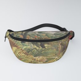 Tiger in a Tropical Storm or Surprised! Fanny Pack