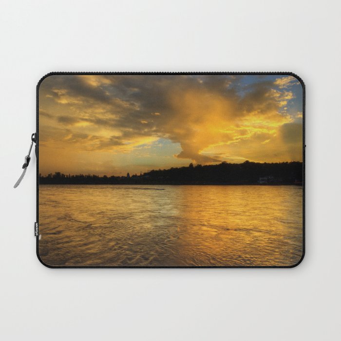 when the light turns to gold... Laptop Sleeve