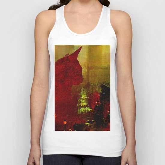 Le chat de Paris Unisex Tank Top