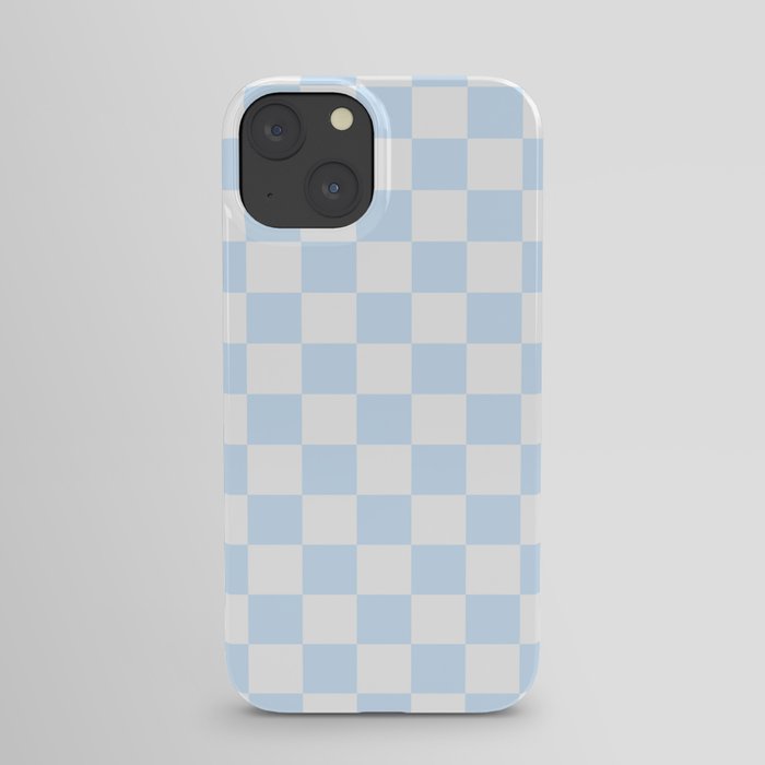 Baby Blue Checkered Phone Case iPhone Case