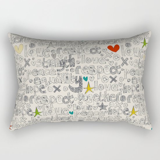 respect Rectangular Pillow