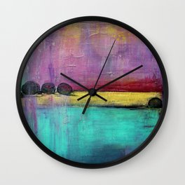 Jewel Thief - Textured Abstract Art Wall Clock