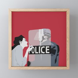 Police Framed Mini Art Print