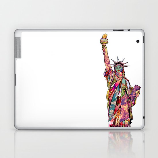 the french gift: statue of liberty Laptop & iPad Skin