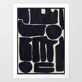 Modern Abstract Minimal Shapes 162 Art Print