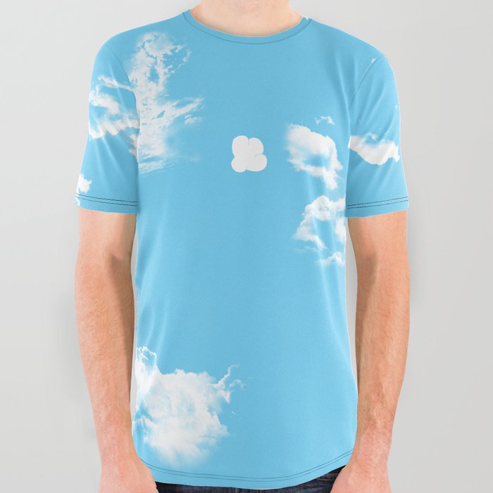 Head in the Clouds All Over Graphic Tee