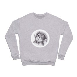 Baby Orangutan Pencil Drawings Edition 1 Crewneck Sweatshirt