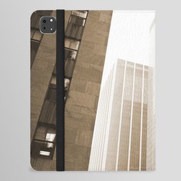 Sepia Skyscrapers New York City iPad Folio Case