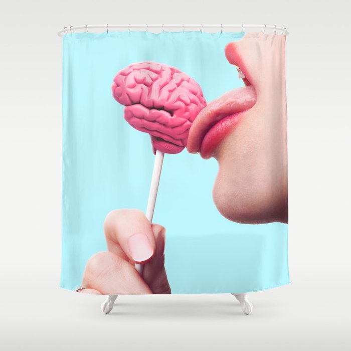 Licking Brains Shower Curtain