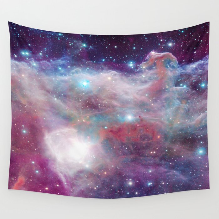 Eagle Nebula Horsehead Nebula Pastel Wall Tapestry
